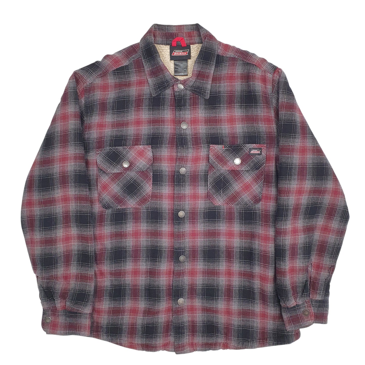 Mens Grey Dickies  Long Sleeve Shirt