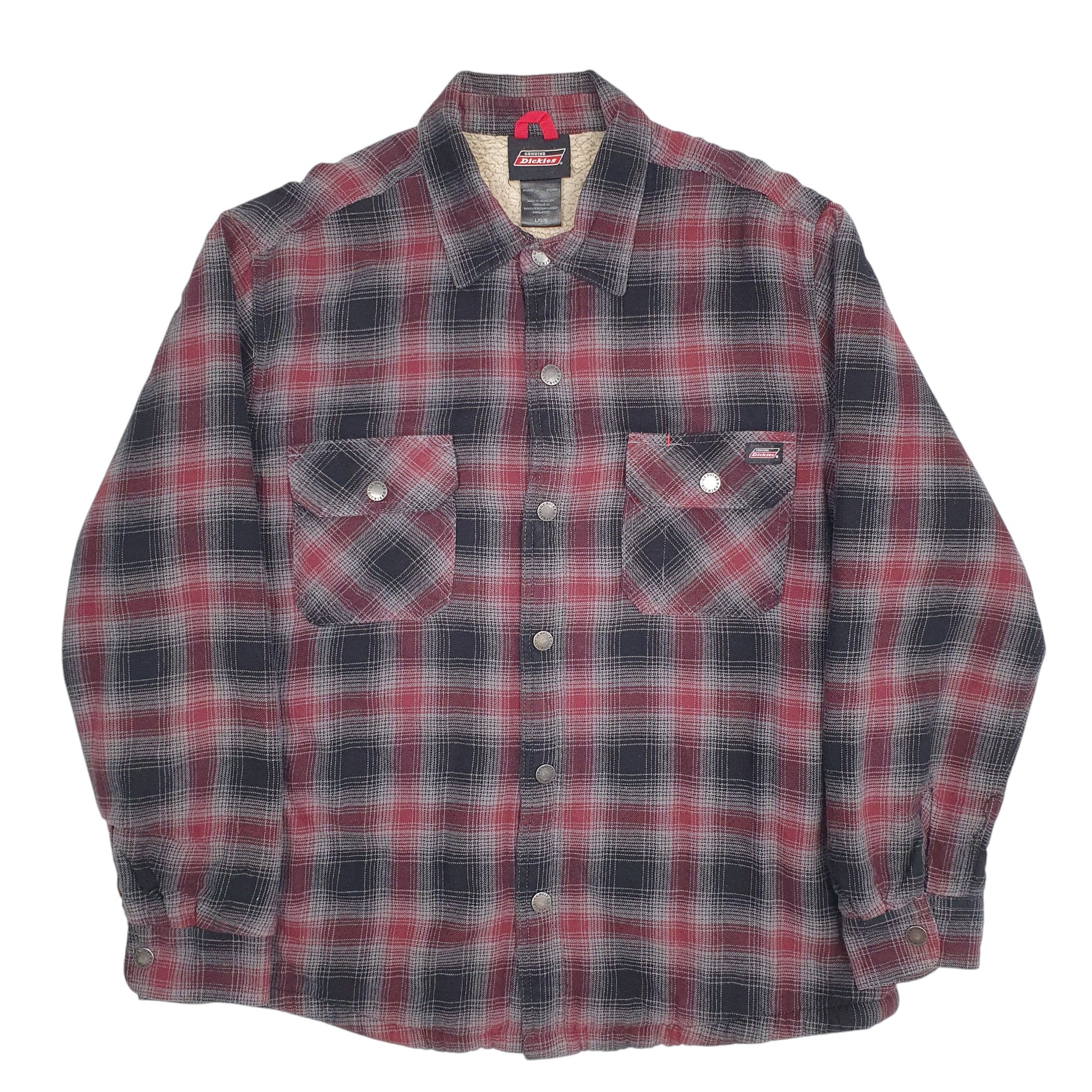 Mens Grey Dickies  Long Sleeve Shirt