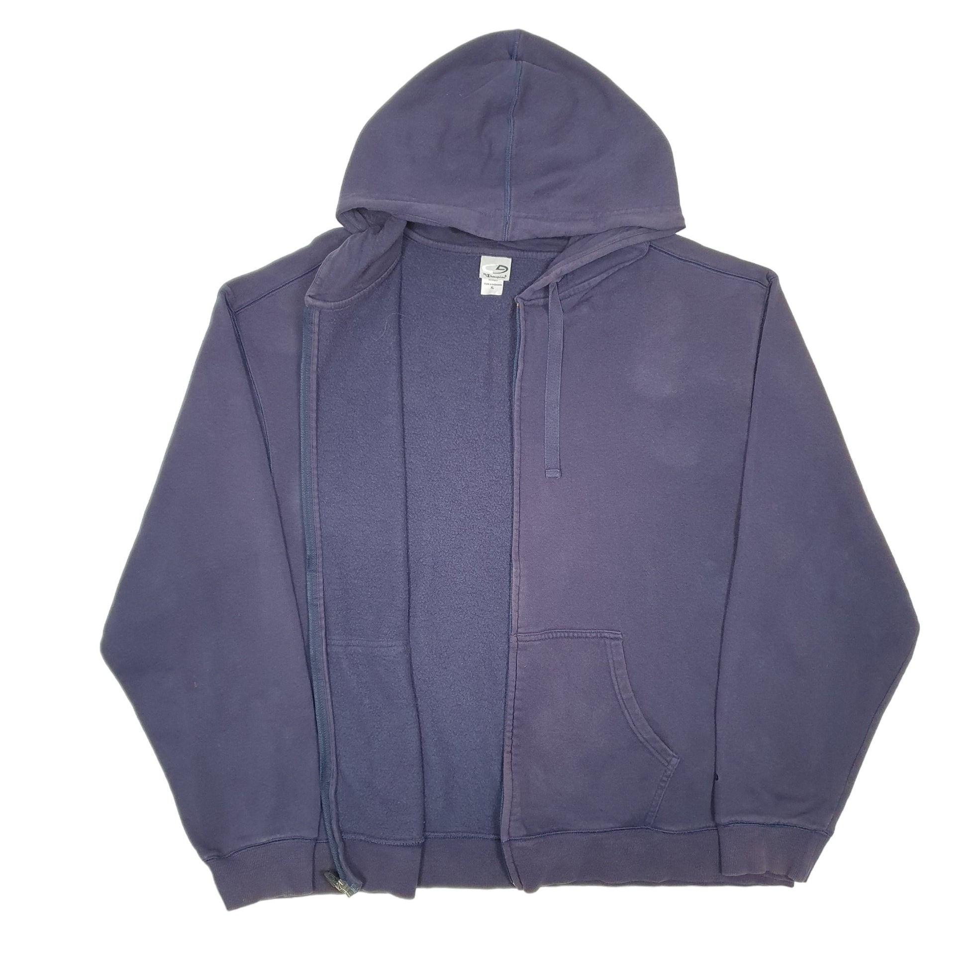 Mens Navy Champion Hoodie Full Zip Jumper