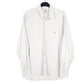 Mens White Lacoste Vintage Made In France Long Sleeve Shirt