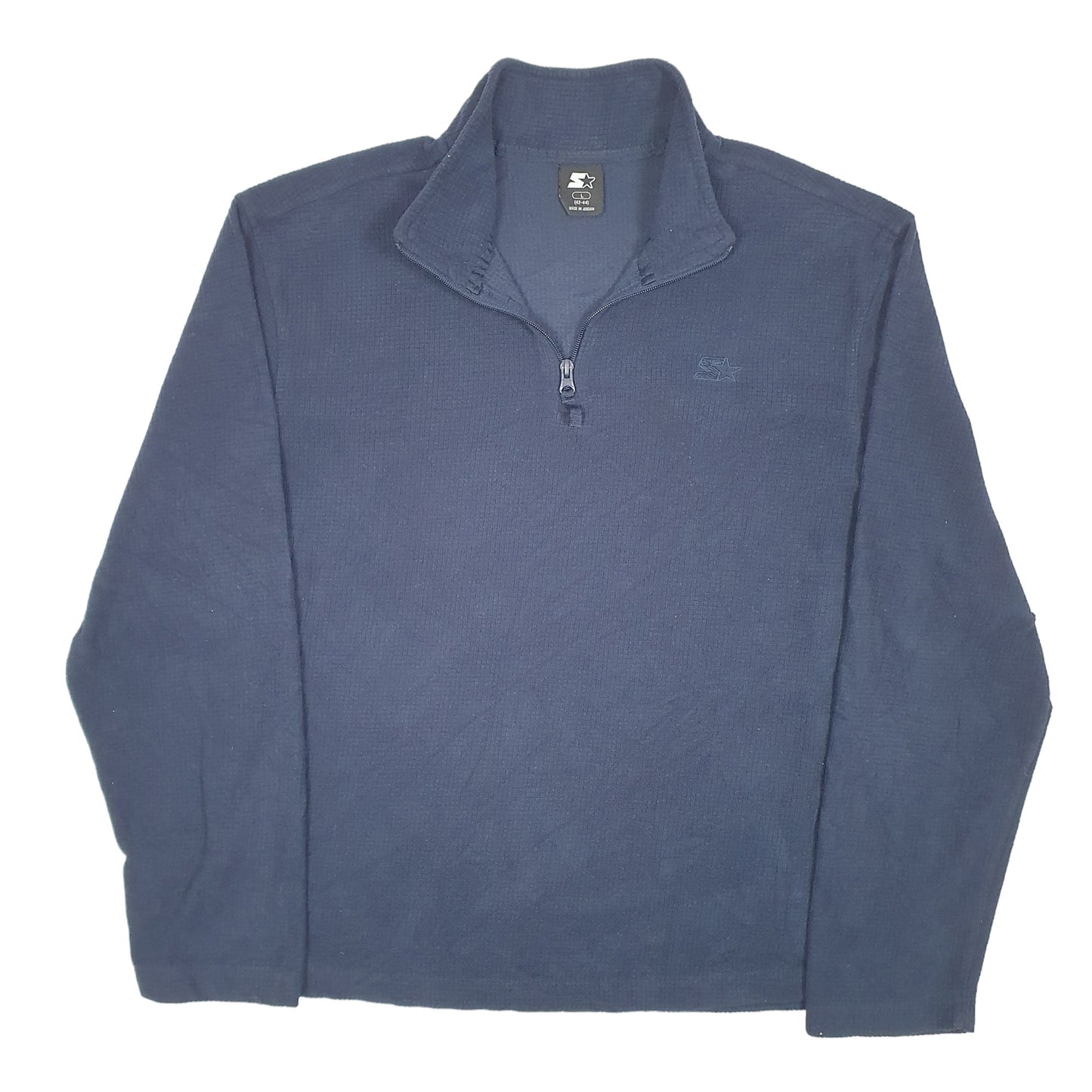 Mens Navy Starter  Quarter Zip Jumper