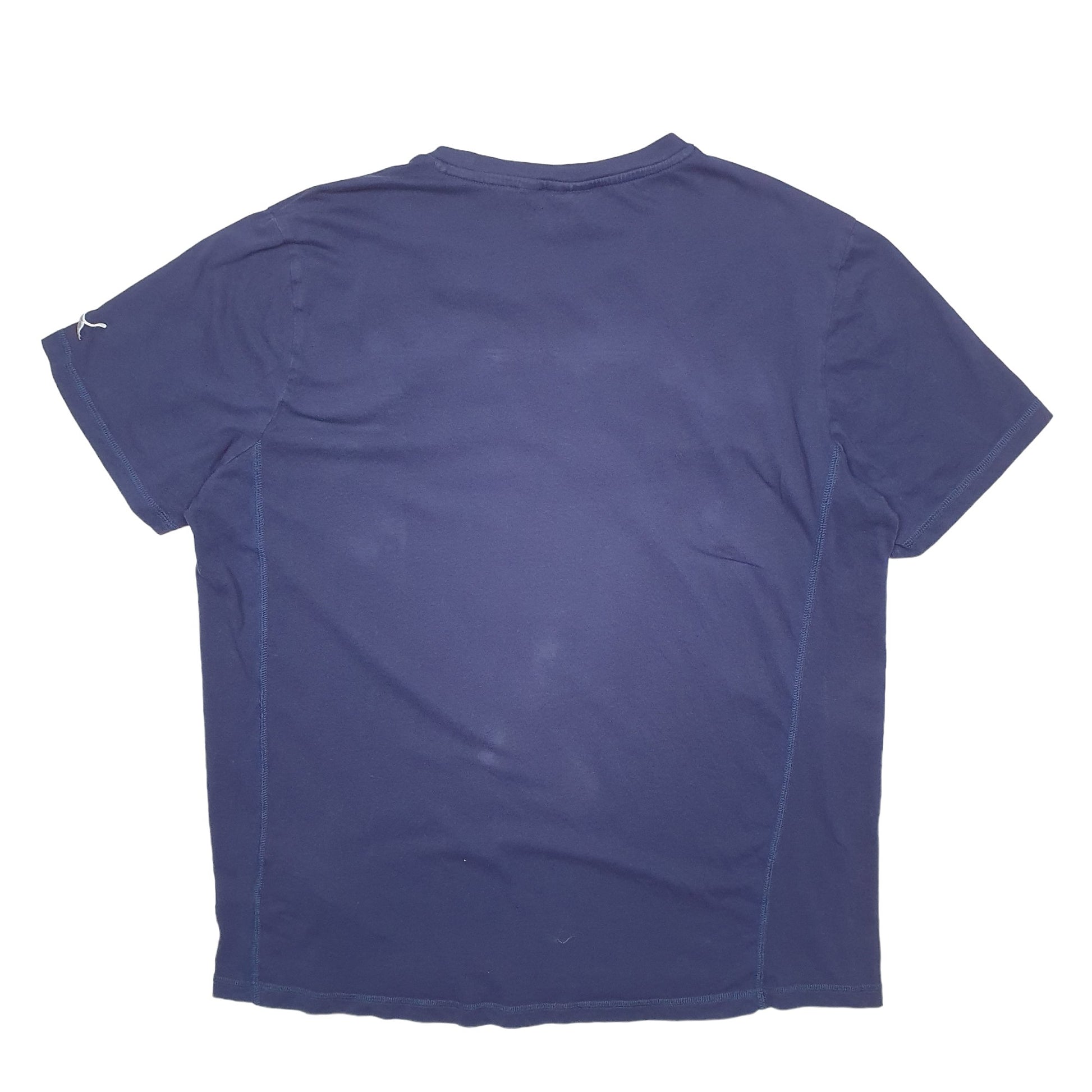Mens Blue Puma Spellout Short Sleeve T Shirt