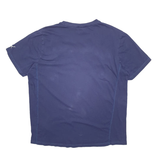 Mens Blue Puma Spellout Short Sleeve T Shirt