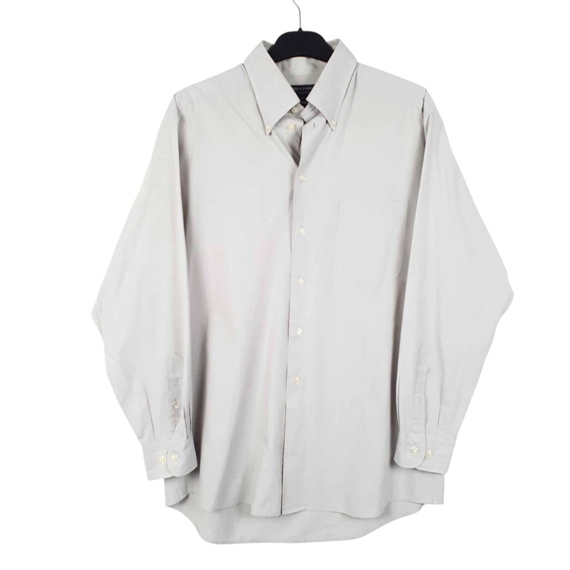 Mens Grey Dockers Dress Long Sleeve Shirt