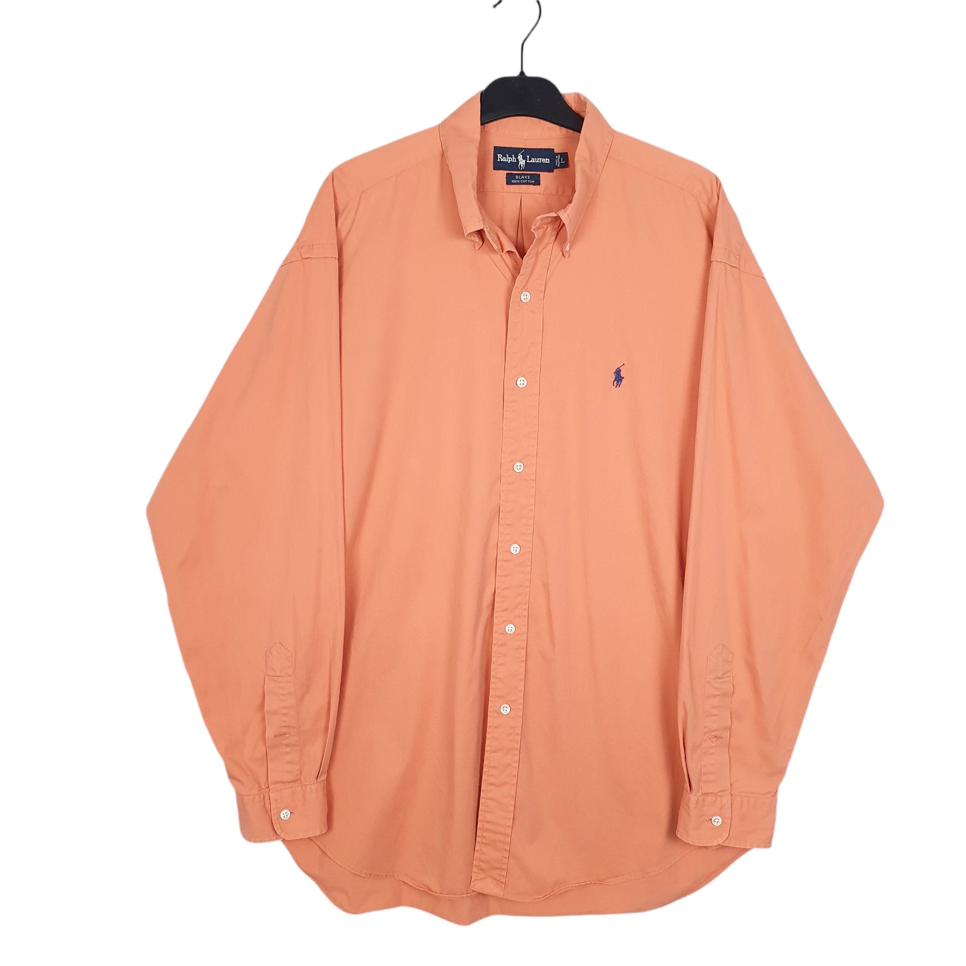 Mens Orange Ralph Lauren  Long Sleeve Shirt