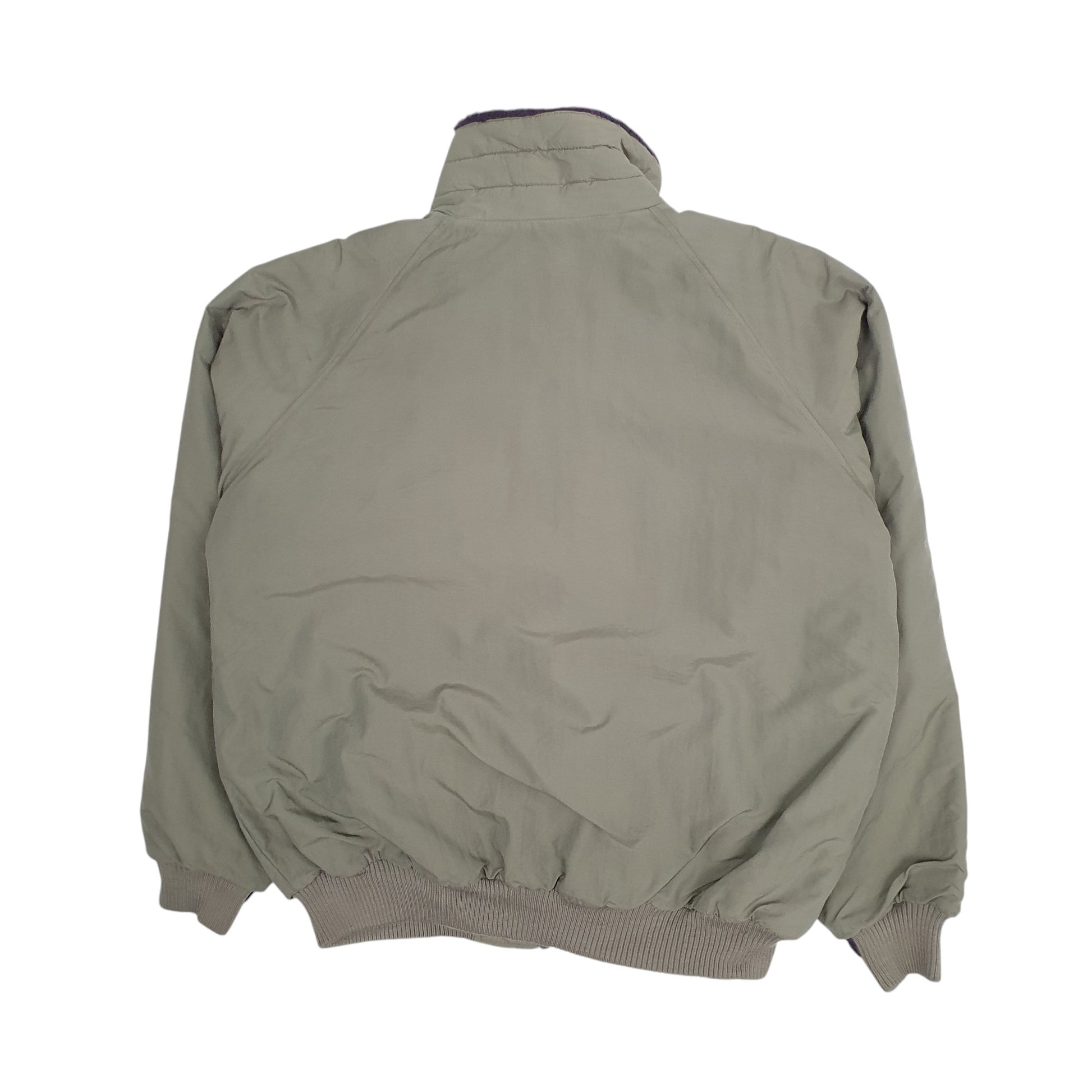 Mens Green Columbia Sportswear Company Vintage 90s Bomber Sherpa Lined  Coat