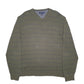 Mens Khaki Tommy Hilfiger Stripes Crewneck Jumper