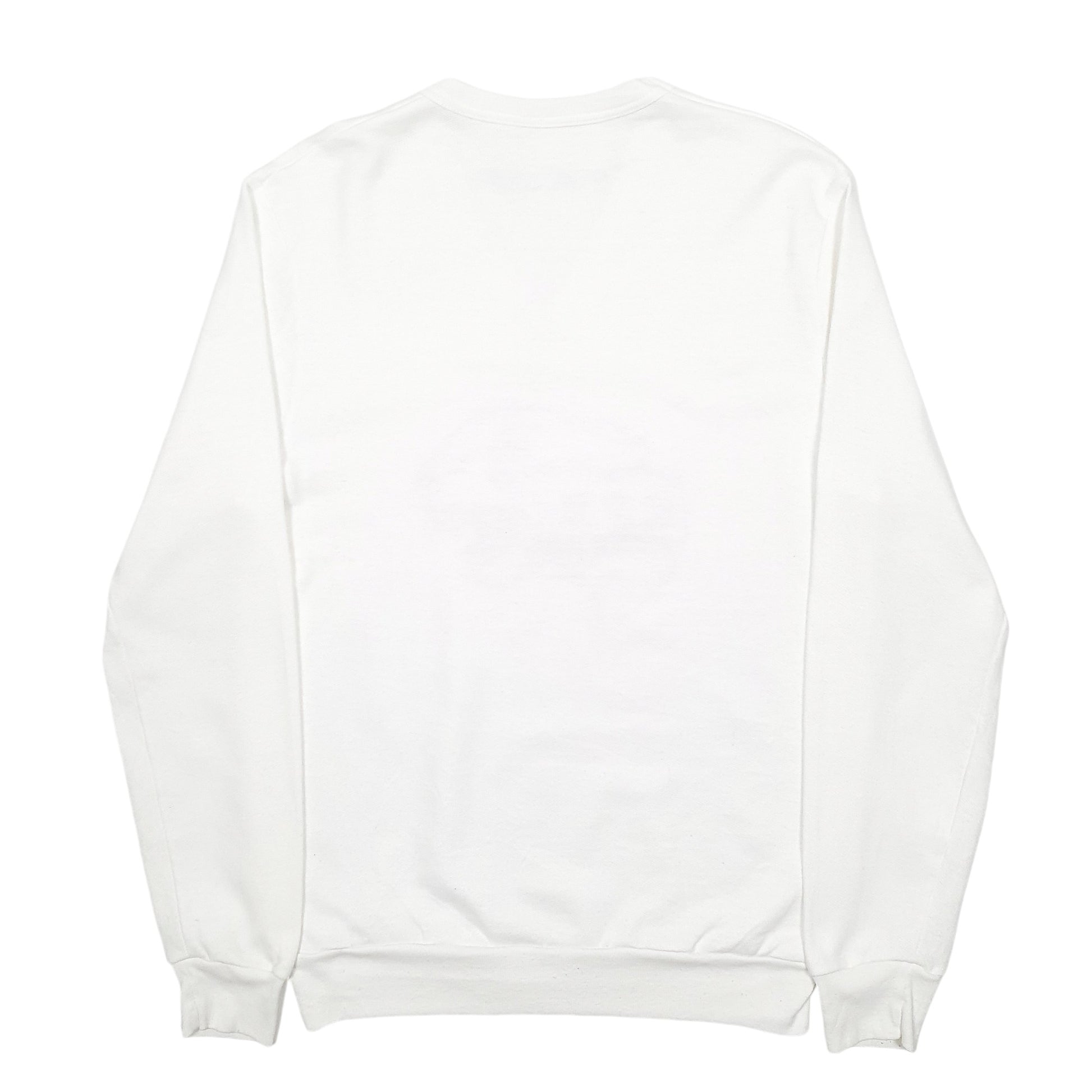 Mens White Unbranded CPS Cougars Spellout Crewneck Jumper