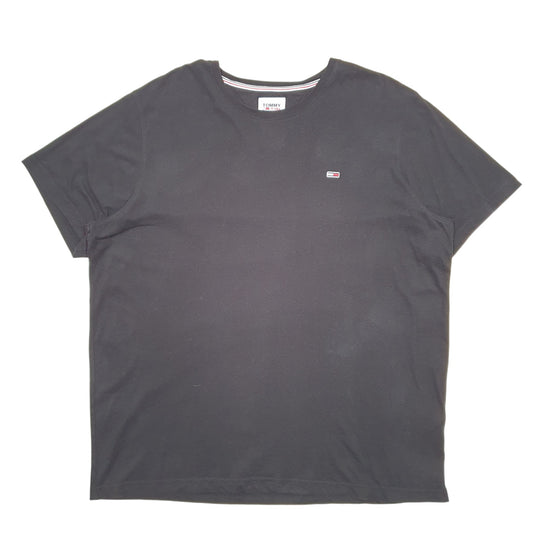 Mens Black Tommy Hilfiger Jeans Short Sleeve T Shirt