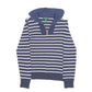 Womens Navy Lauren Ralph Lauren Knit Nautical Stripe Sailing Yachting Quarter Zip Jumper