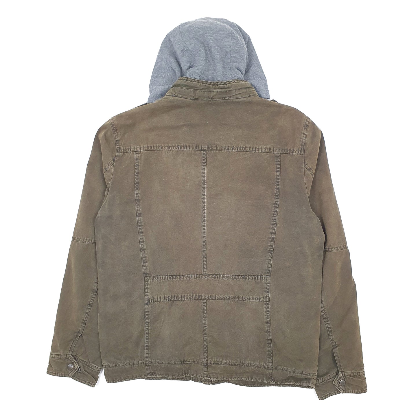 Mens Khaki Levis Hoodie Chore  Coat
