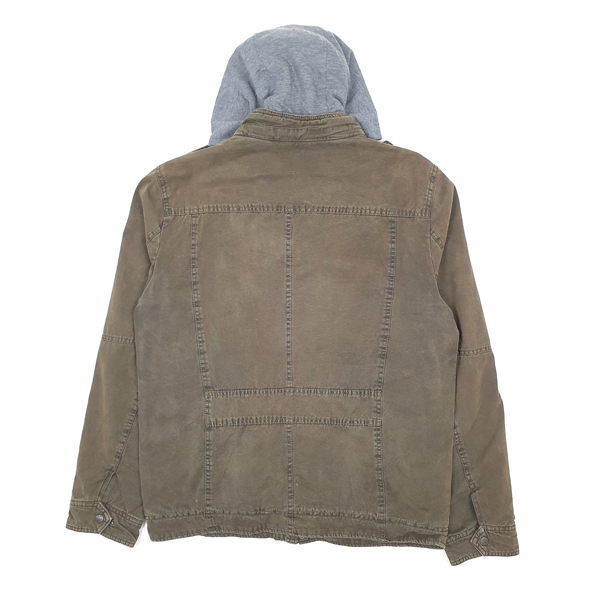 Mens Khaki Levis Hoodie Chore  Coat