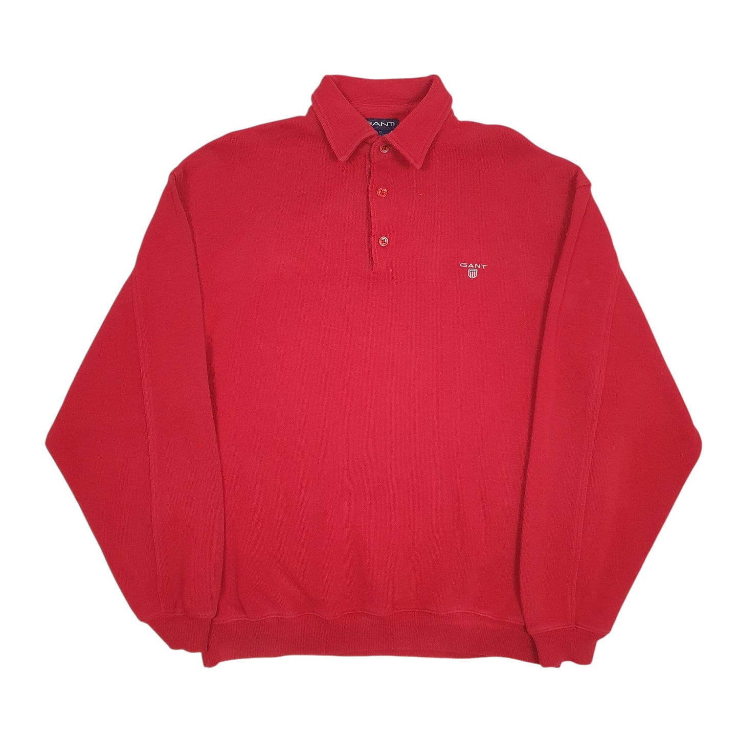 Mens Red Gant Vintage Rugby Crewneck Jumper