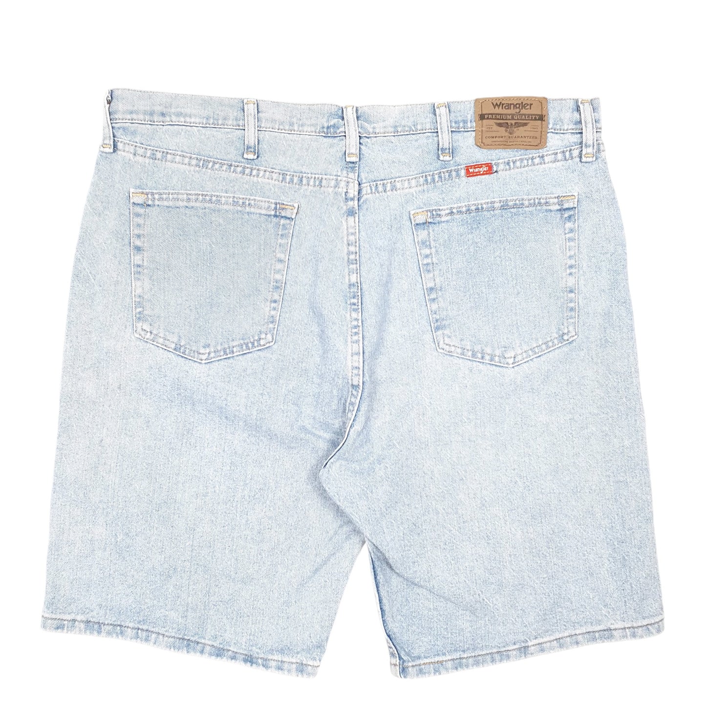 Mens Blue Wrangler Denim Jeans Jorts Relaxed Baggy Denim Shorts