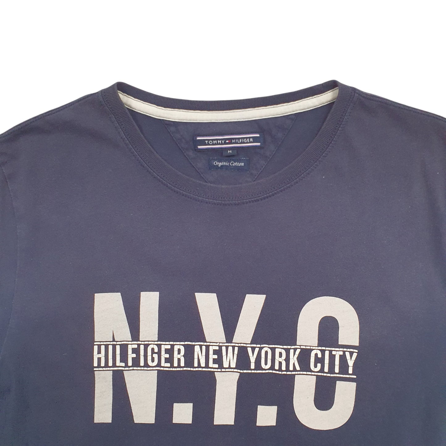 Mens Navy Tommy Hilfiger Spellout New York Short Sleeve T Shirt