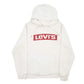 Mens Cream Levis Spellout Hoodie Jumper