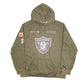 Mens Green NFL Oakland Raider Football Hoodie Jumper