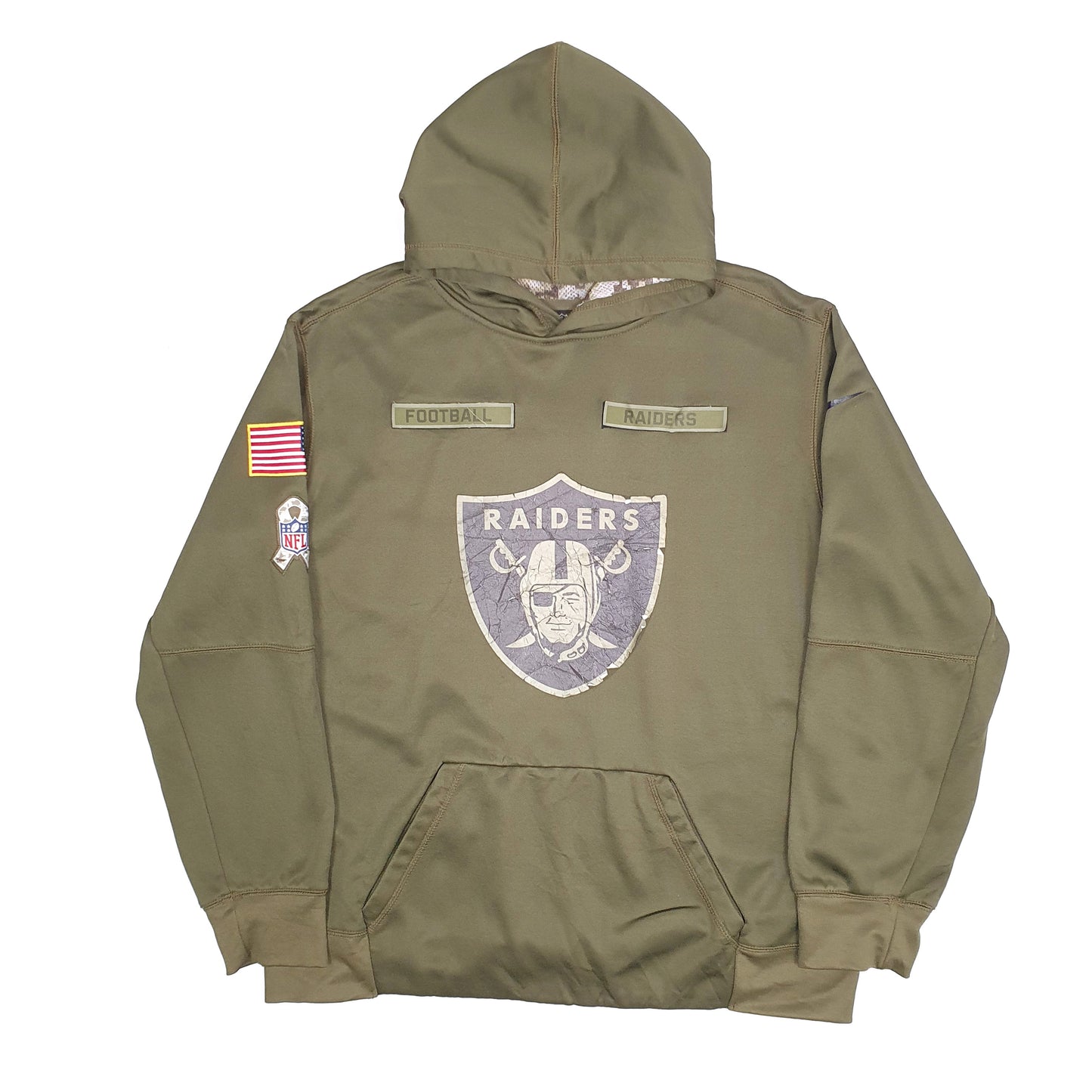 Mens Green NFL Oakland Raider Football Hoodie Jumper