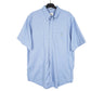 Mens Blue Lacoste  Short Sleeve Shirt