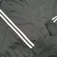 Womens Black Adidas Track Suit Top Active Full Zip Jumper
