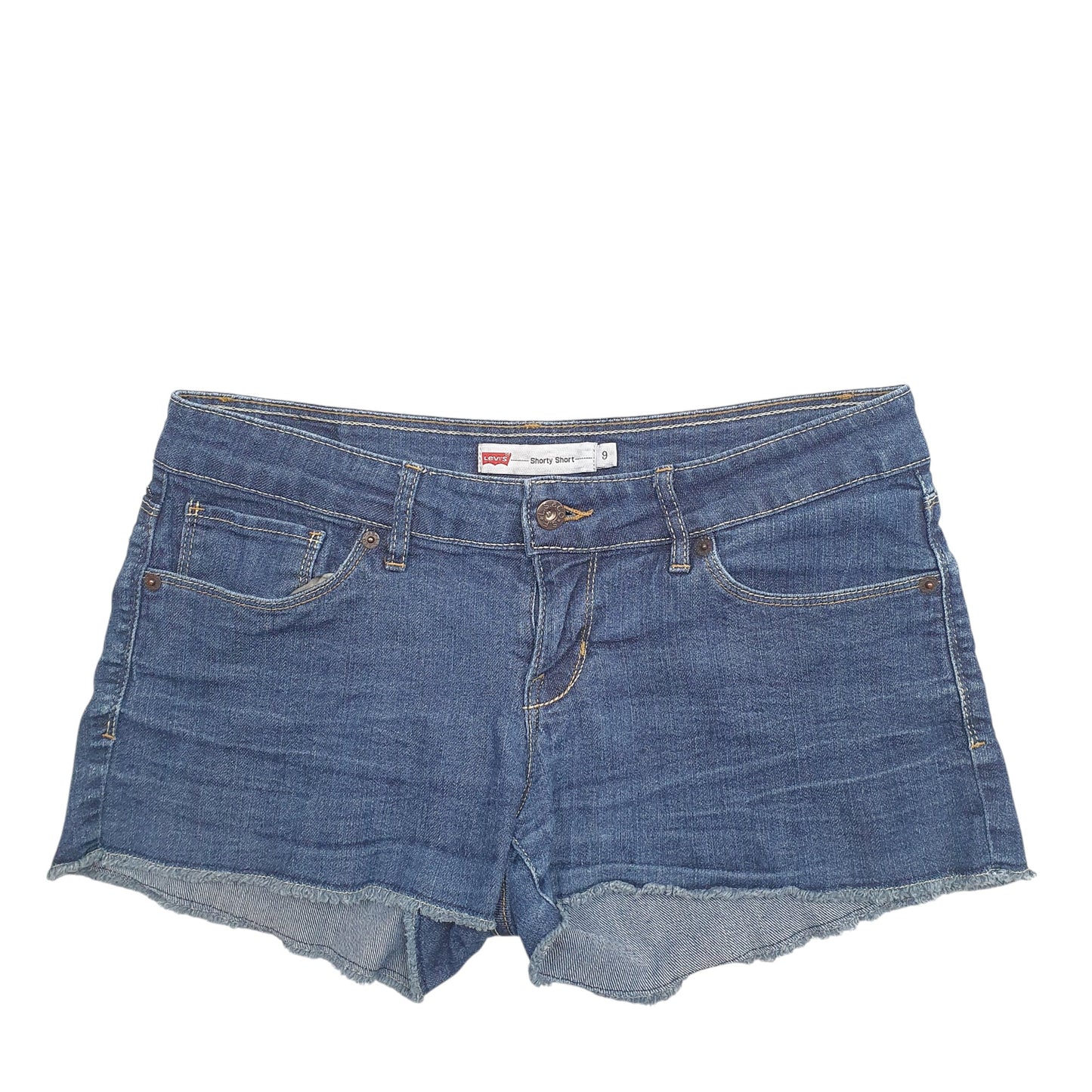 Womens Blue Levis Shorty Short Denim Shorts