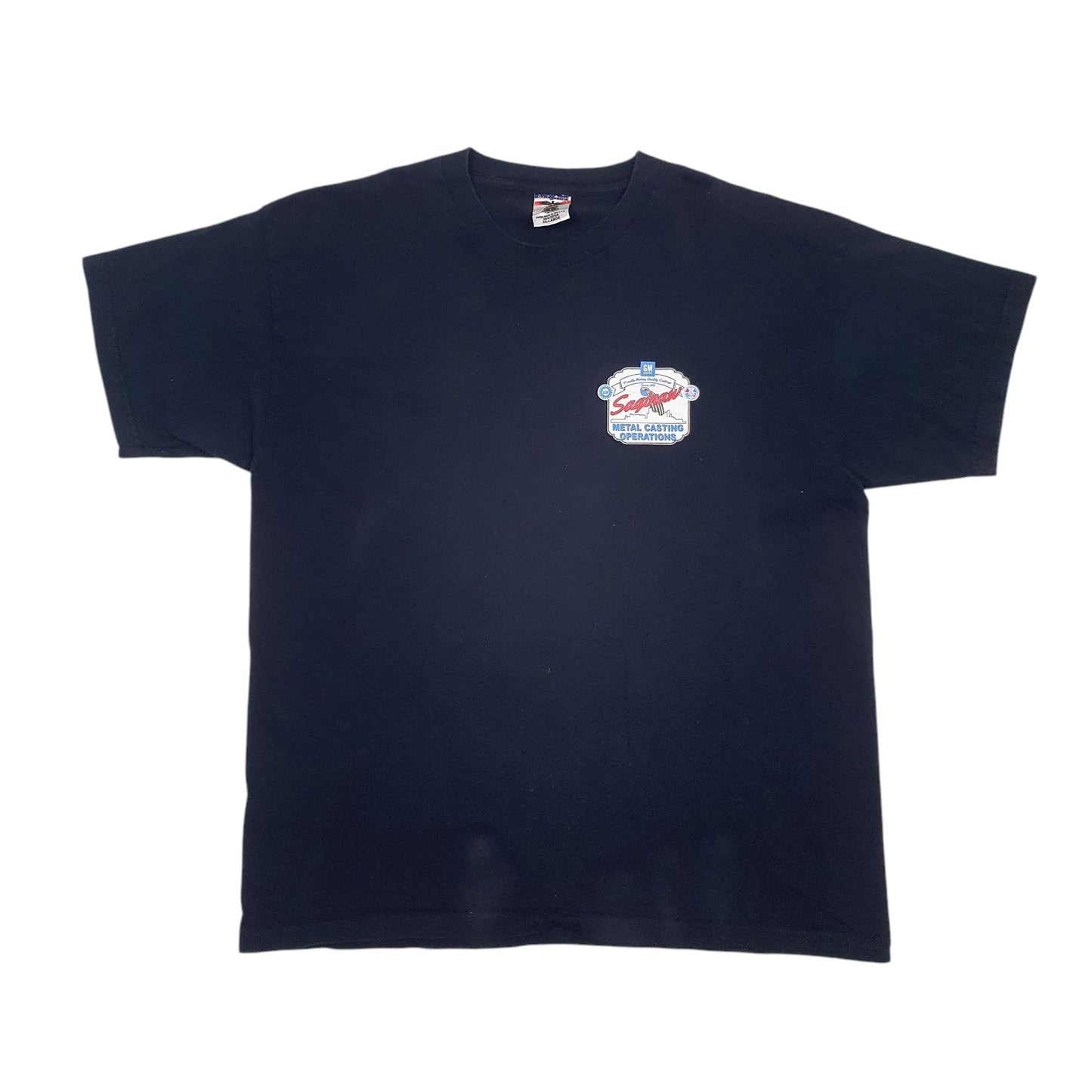 Mens Black Union Made Made In USA Preshrunk Short Sleeve T Shirt