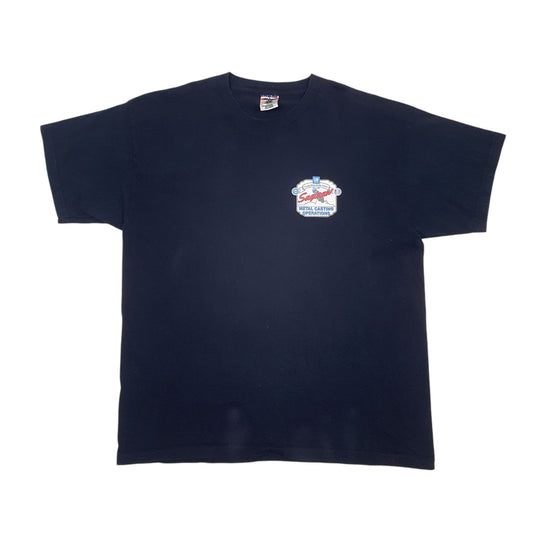 Mens Black Union Made Made In USA Preshrunk Short Sleeve T Shirt