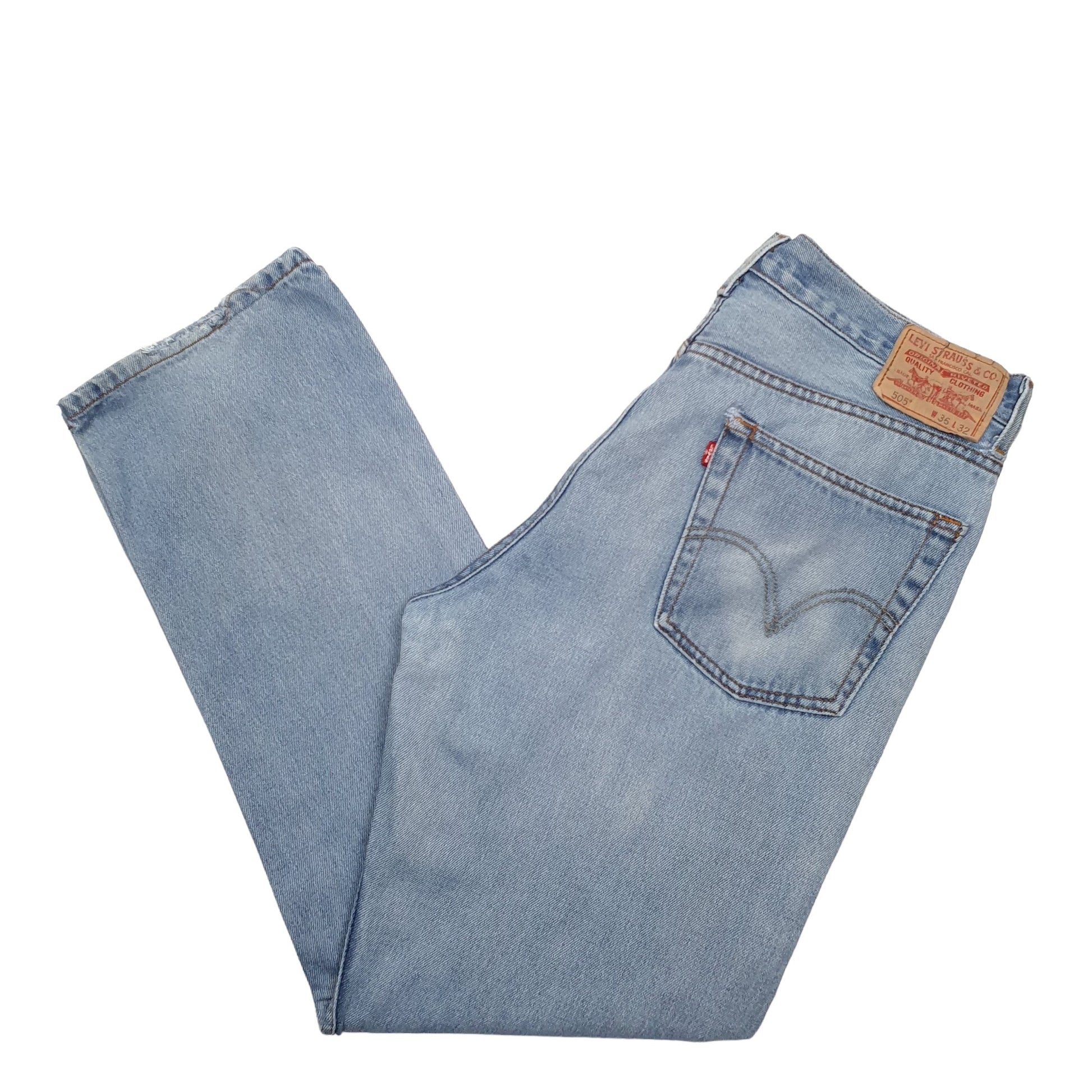 Mens Blue Levis  505 JeansW35 L32