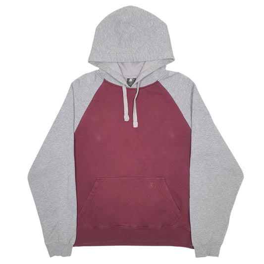 Mens Burgundy Starter  Hoodie Jumper