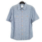 Mens Blue Old Navy Chambray Short Sleeve Shirt