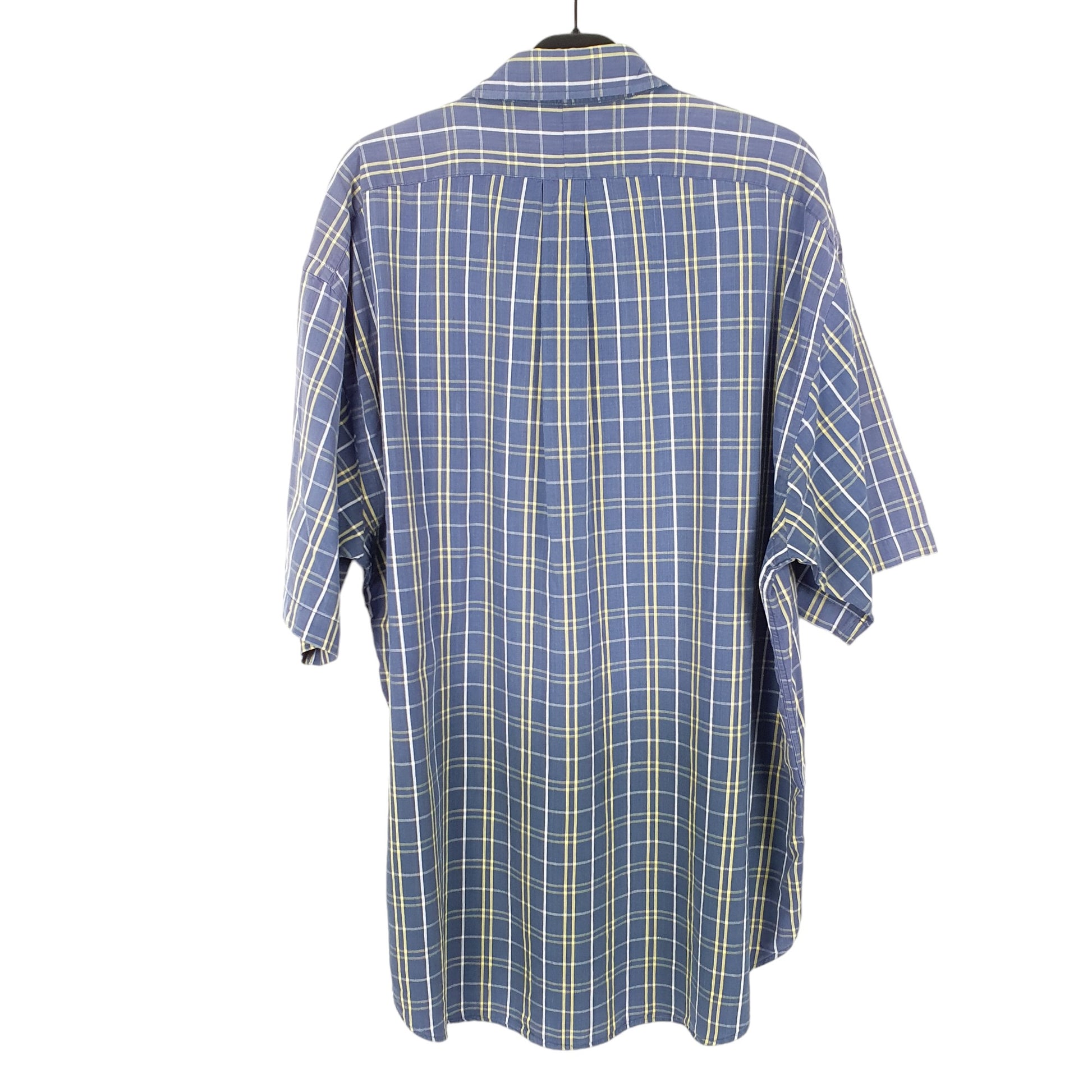 Mens Navy Polo Ralph Lauren Oxford Short Sleeve Shirt