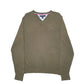 Mens Khaki Tommy Hilfiger  Crewneck Jumper