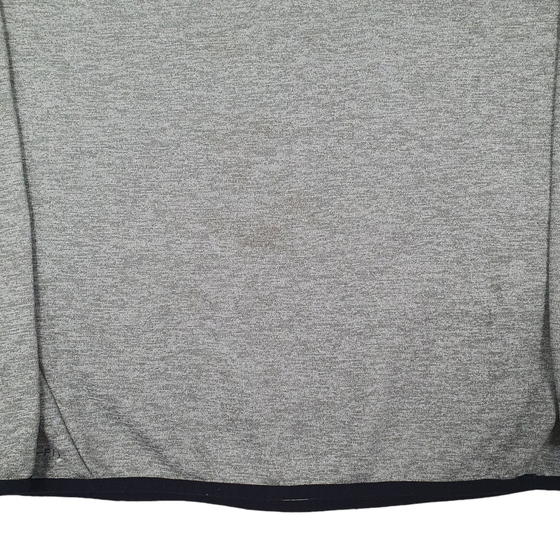 Mens Grey Nike Dri Fit Activewear Quarter Zip Jumper