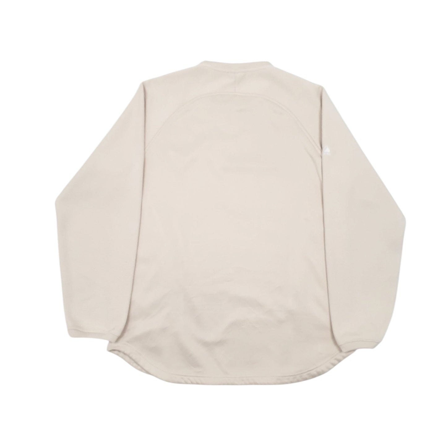 Mens Beige Majestic Vintage Detriot Tigers Therma Base Crewneck Jumper