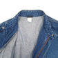 Mens Blue Levis Vintage 90s Moving on Hoodie Coat