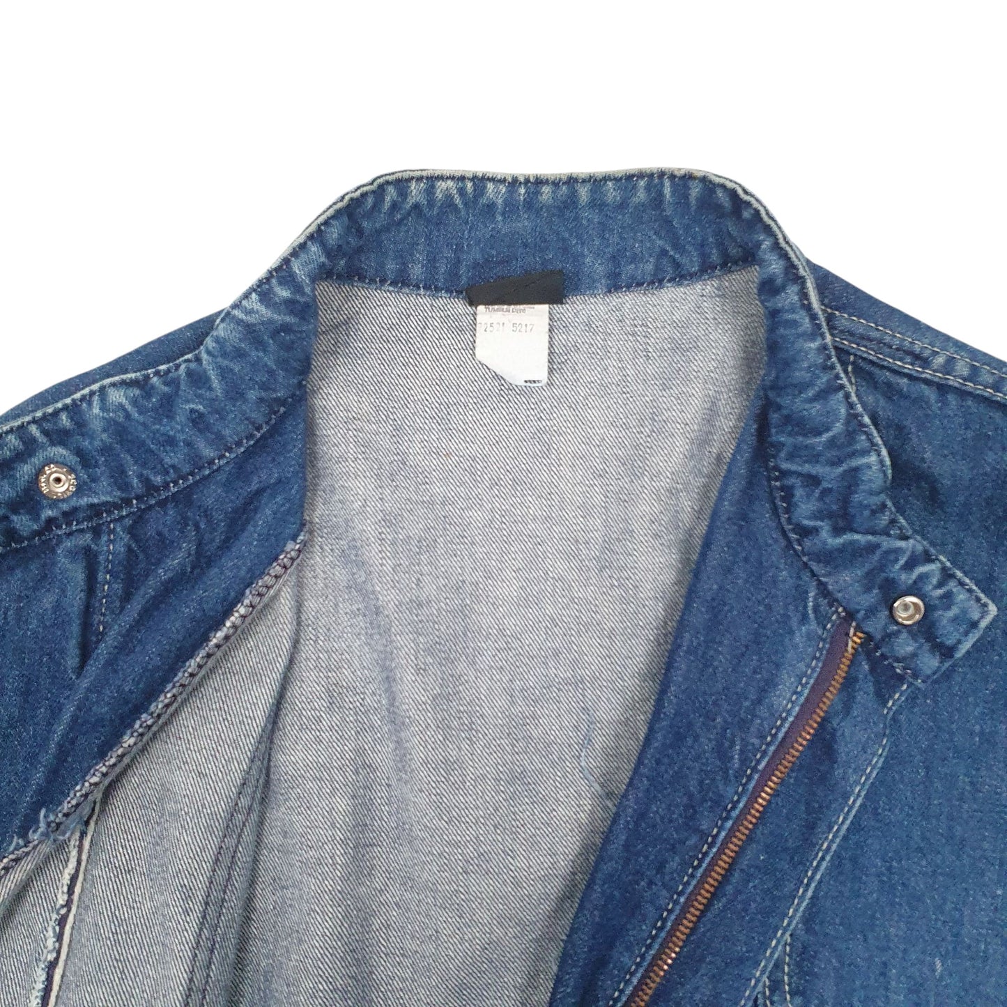Mens Blue Levis Vintage 90s Moving on Hoodie Coat