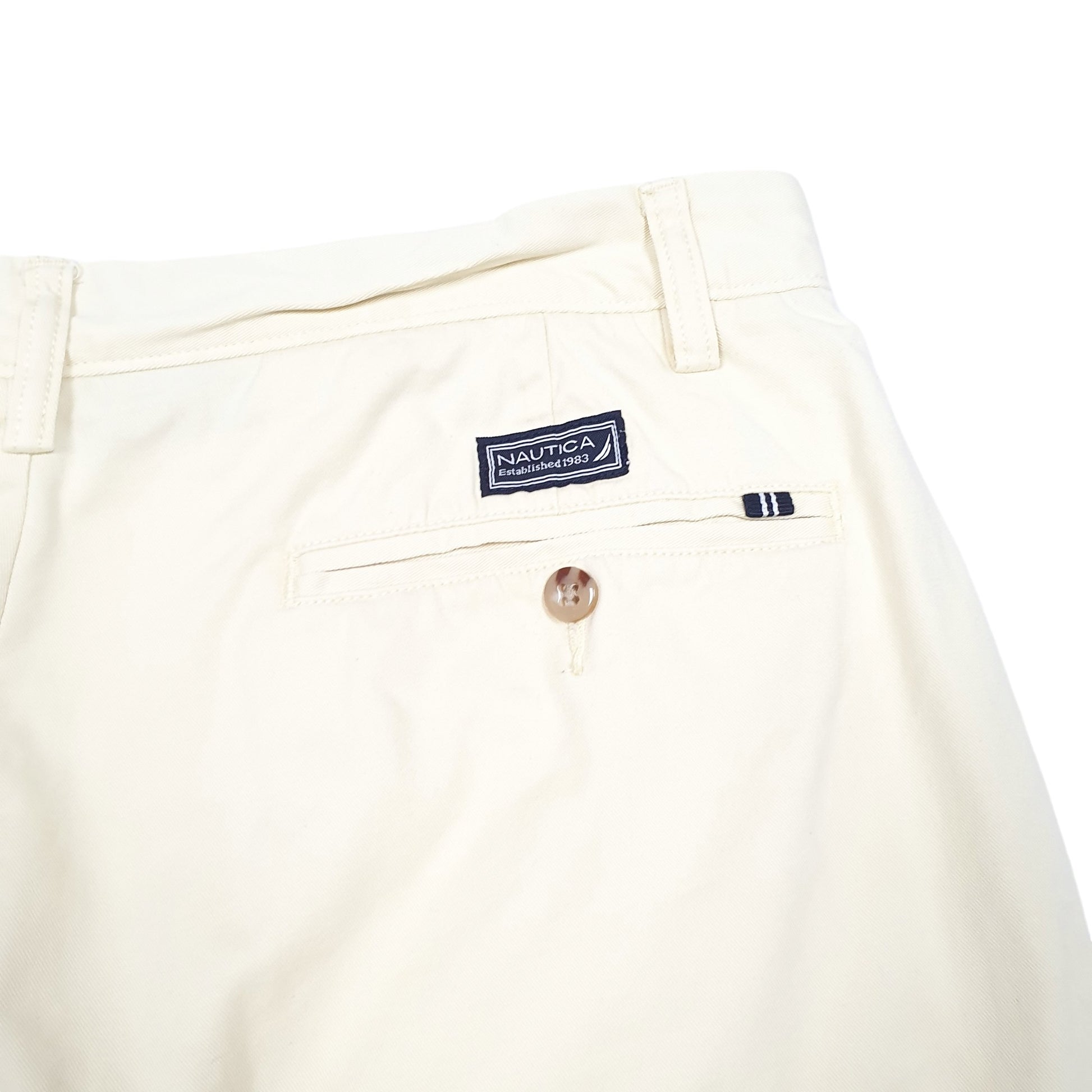 Mens Yellow Nautica Classic Fit Chino Shorts