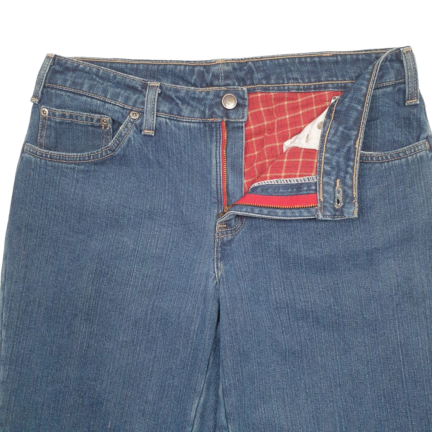 Womens Blue Dickies Lined Thermal Winter Relaxed JeansW32 L32