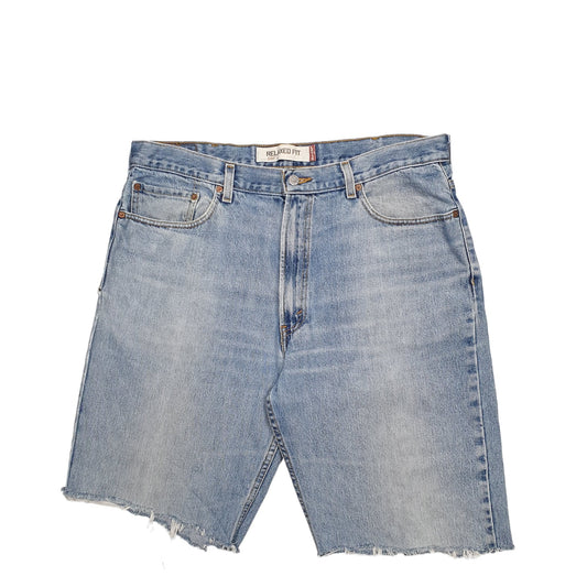 Mens Blue Levis Denim Jeans Jorts 550 Relaxed Cut Off Denim Shorts