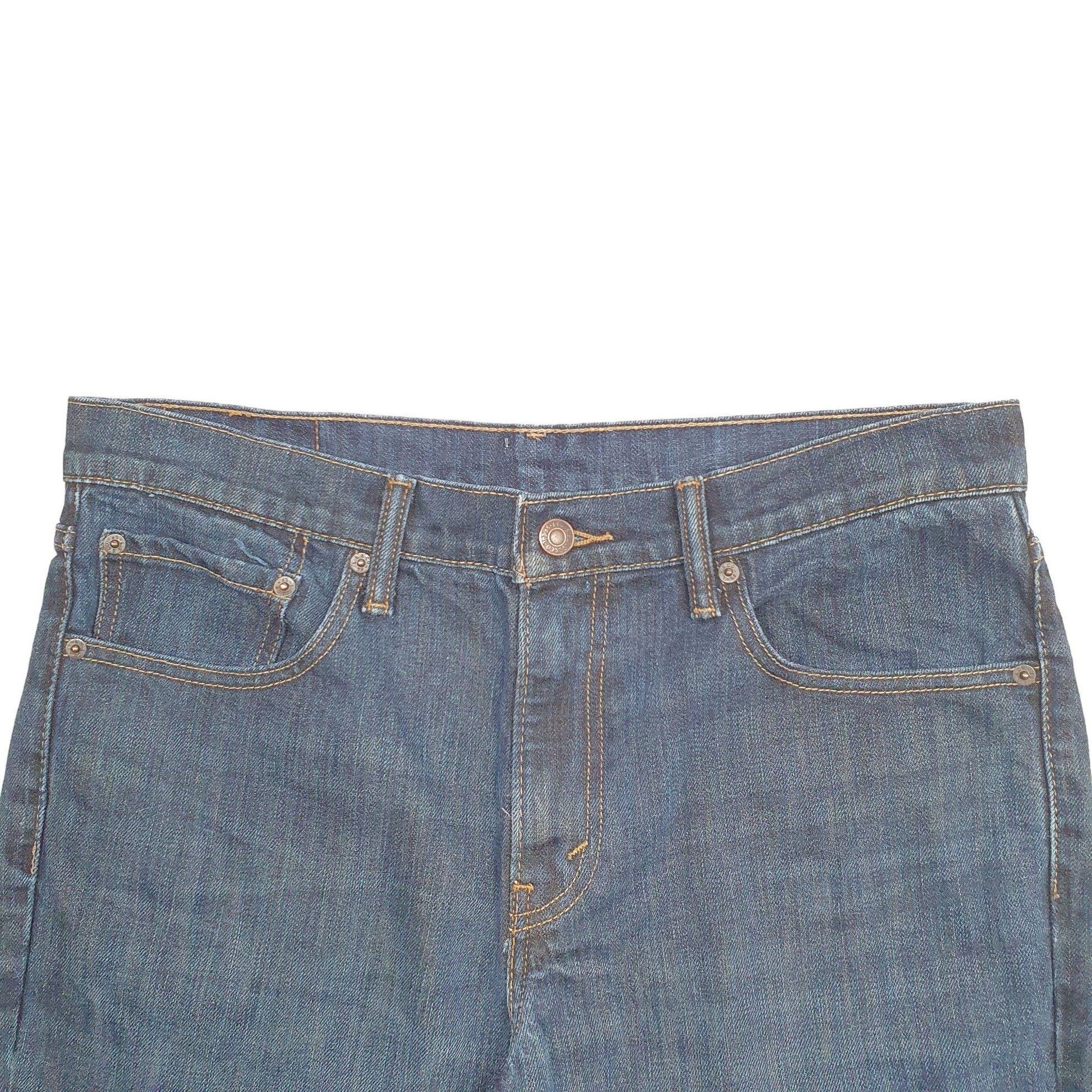 Mens Blue Levis Denim Jeans Jorts 511 Slim Denim Shorts