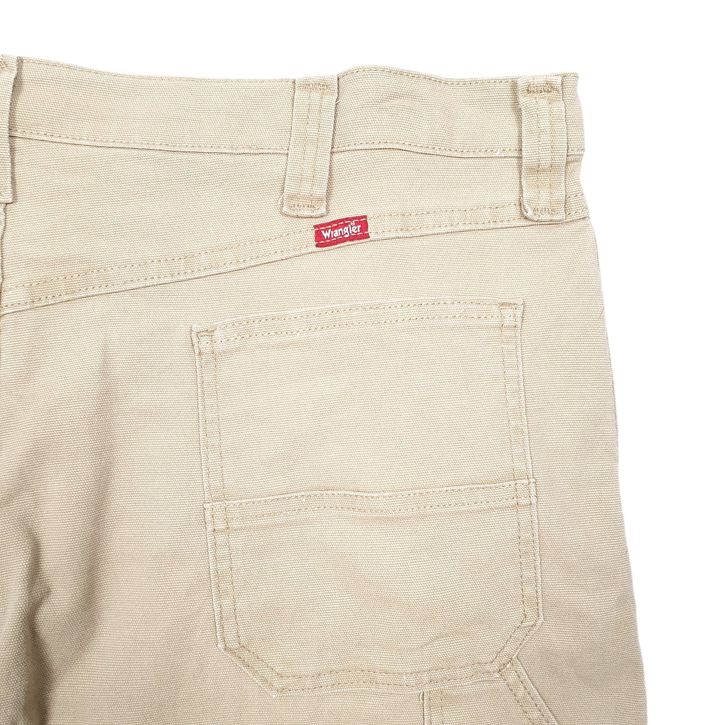 Mens Tan Wrangler Workwear Carpenter Shorts