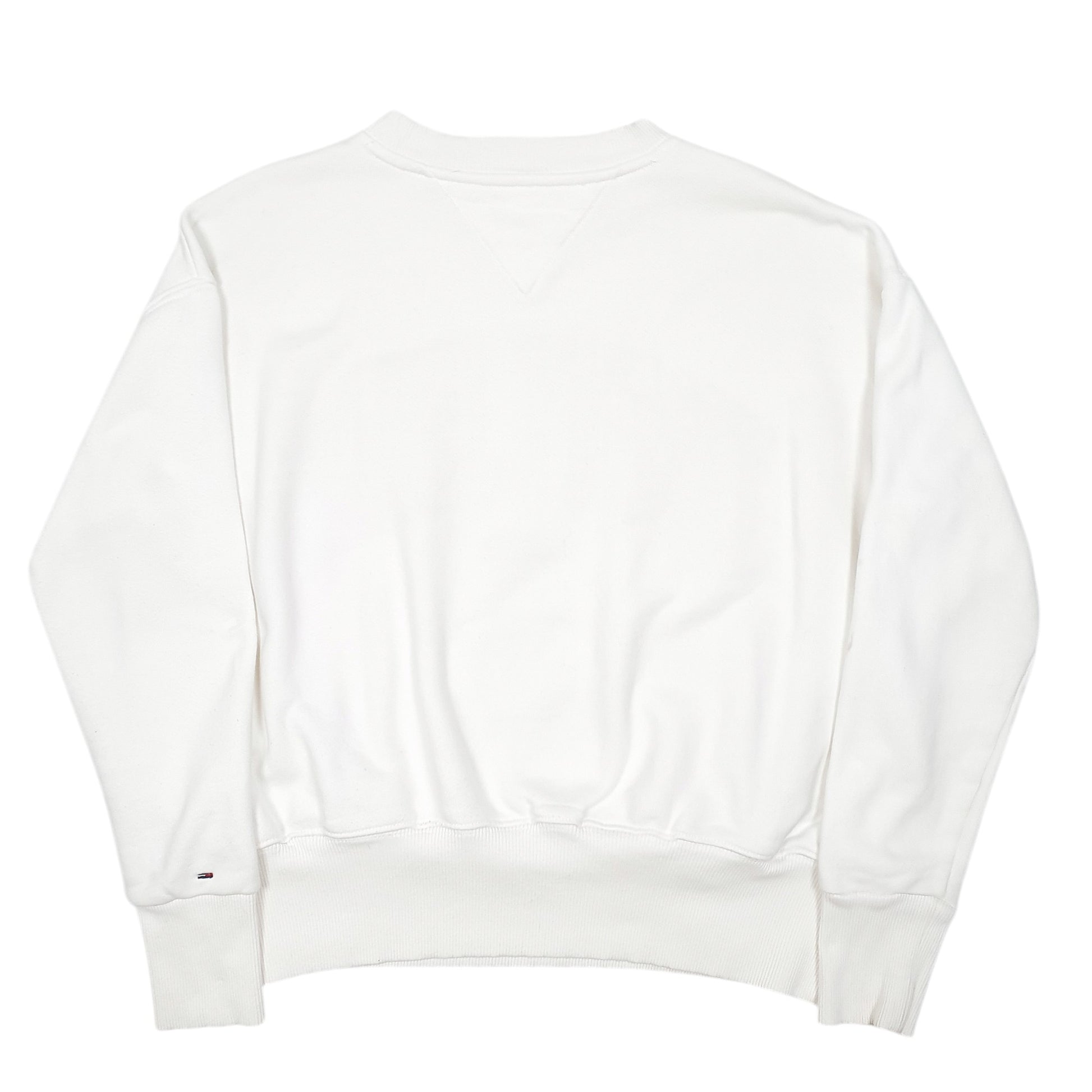 Womens White Tommy Hilfiger Spellout New York Crewneck Jumper