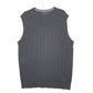 Mens Grey Nautica Knit Tank Top Jumper