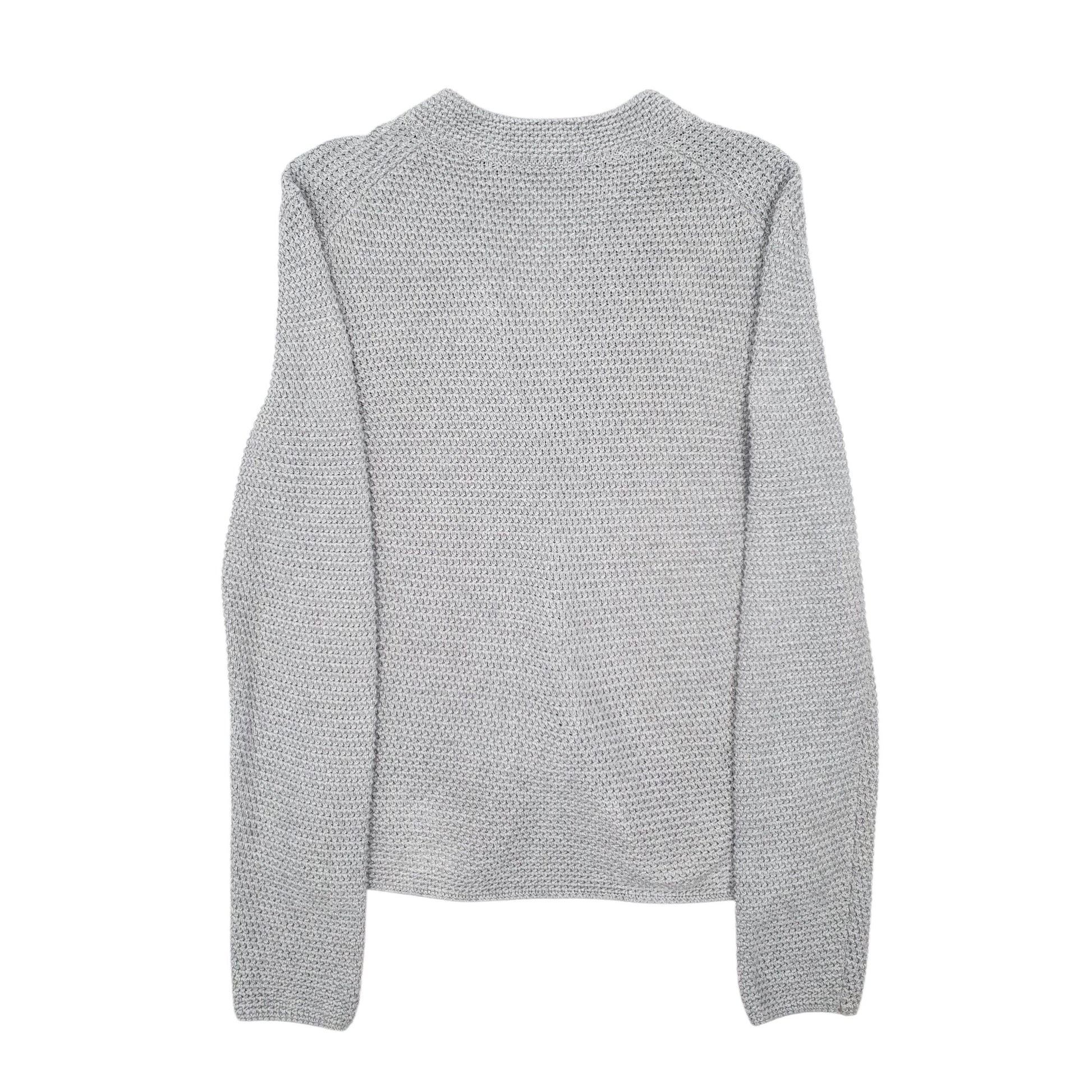 Womens Grey United Colors Of Benetton Knit Cardigan Jumper