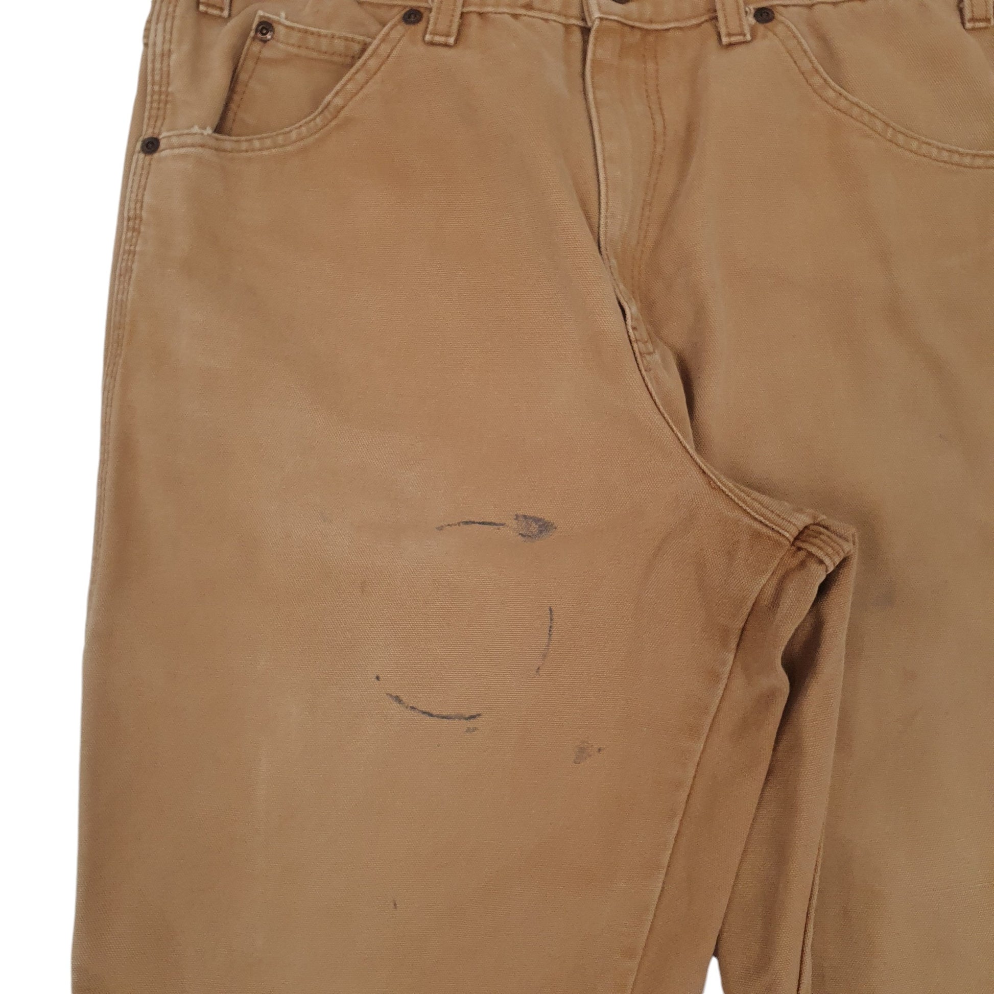 Mens Beige Dickies Workwear Carpenter JeansW33 L32