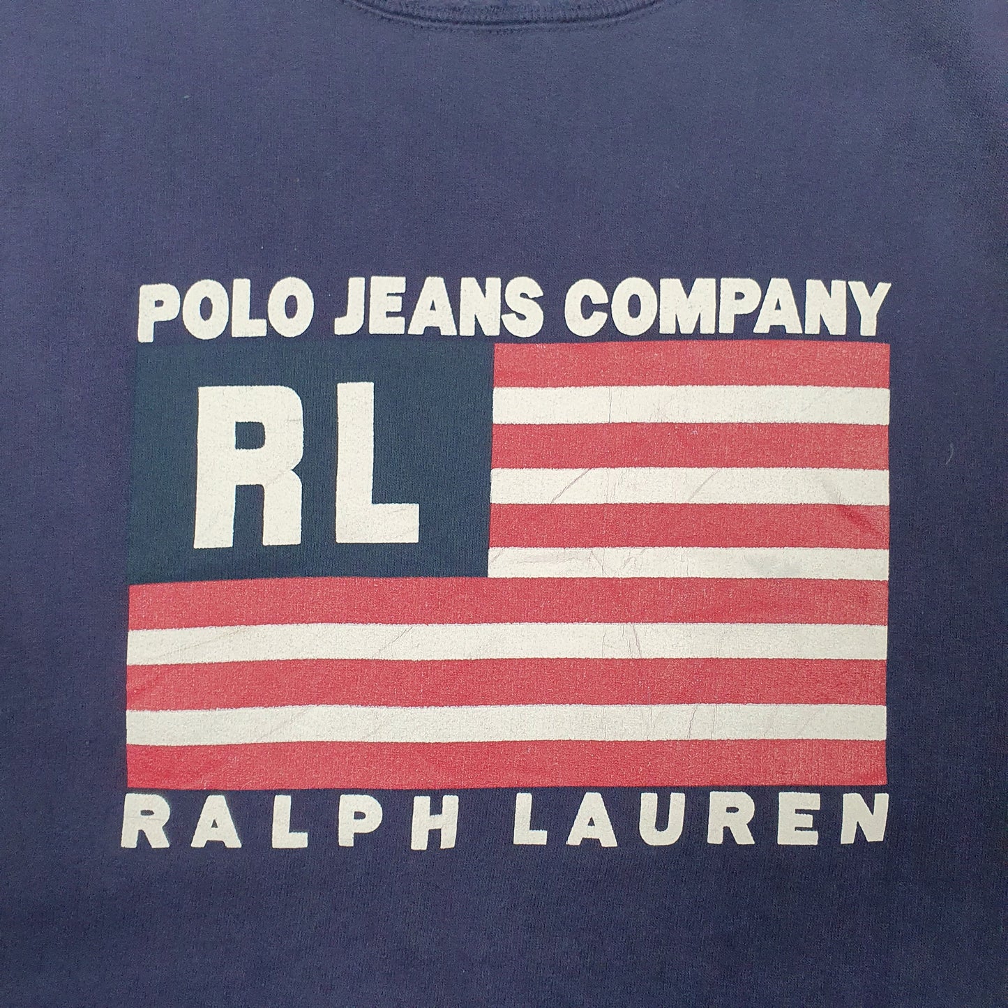 Mens Purple Polo Ralph Lauren Spellout Crewneck Jumper