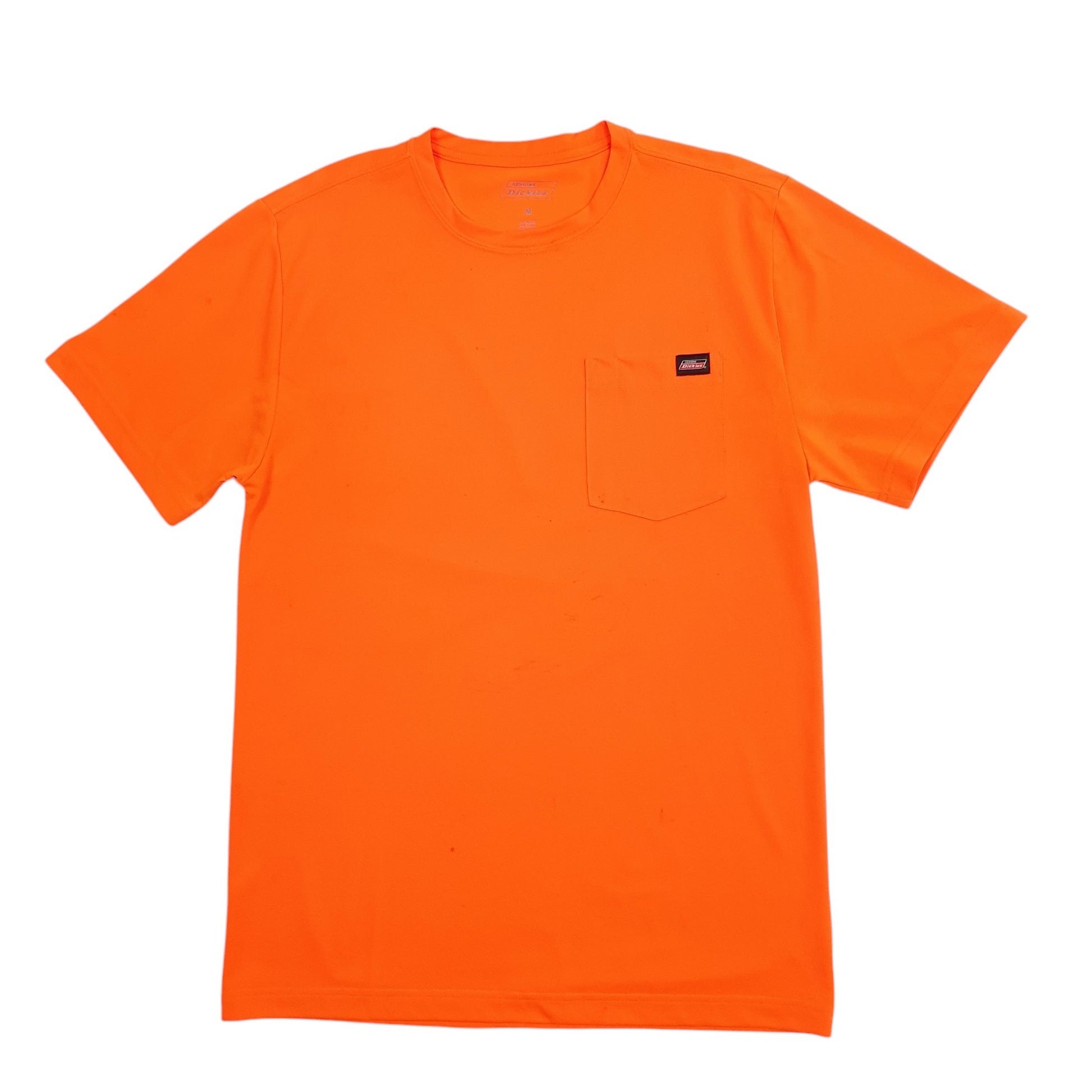 Mens Orange Dickies Pocket Short Sleeve T Shirt