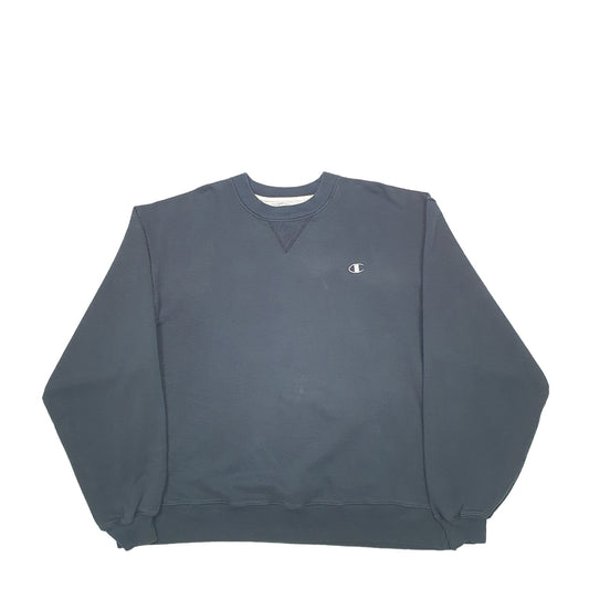 Mens Black Champion  Crewneck Jumper