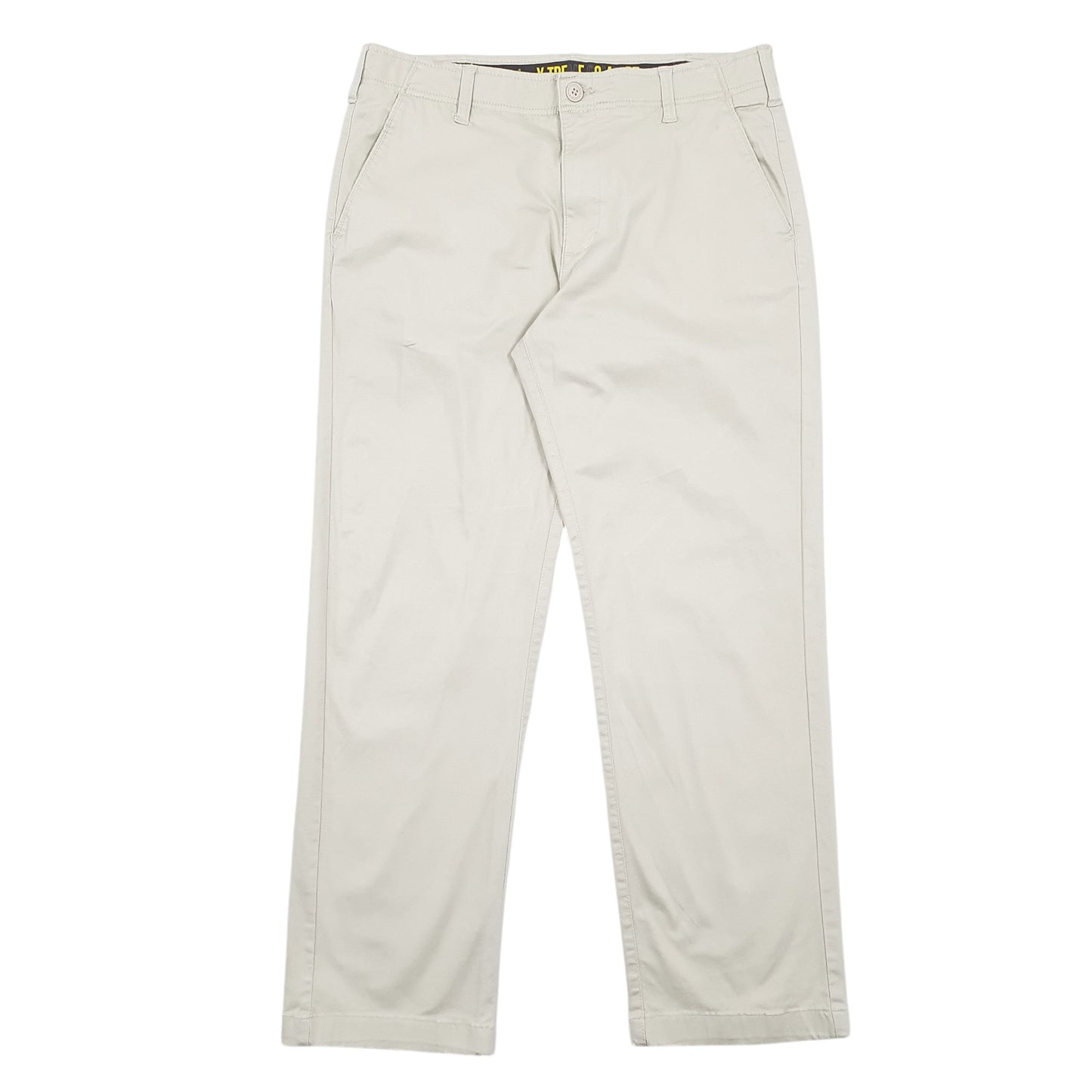 Mens Cream Lee X-treme Comfort Chino Trousers