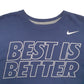 Mens Navy Nike Spellout Short Sleeve T Shirt